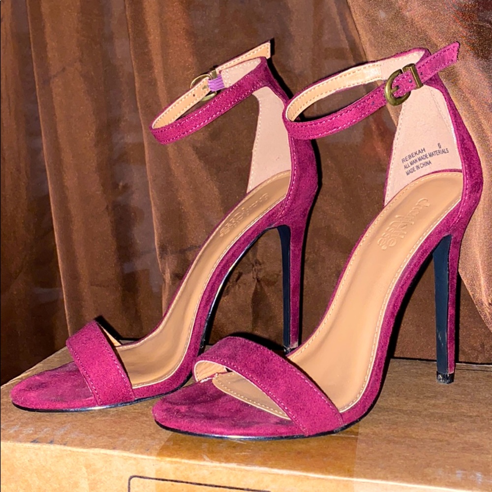 Charlotte Russe Purple/Plum Heels